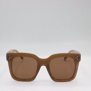 Brown Square Oversize Trendy Y2K Unisex Sunglasses 100% UV 400 Protection
